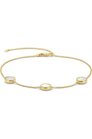 Parte Di Me | Vergoldung/925 Sterling Silber Goldfarbenes Fußkettchen Damen | Brioso Cortona | PDM31002