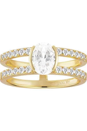 Sif Jakobs Ellisse damen Ring 750 Vergoldung SJ-R2357-CZ-YG