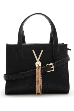 VALENTINO Divina Black & Gold Handbag VBS1R415GNERO/GOLD
