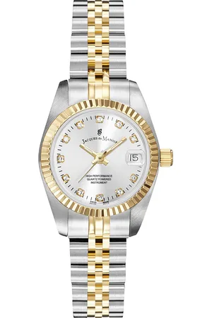 JACQUES DU MANOIR Inspiration damen Uhr Gold/Silber NRO.08