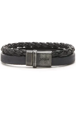 Josh Vintage herren Armband Schwarz 09264-BRA-VB/BLACK