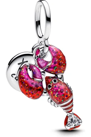 PANDORA Animals and Pets 925 Sterling Silver Love lobster Charm 793676C01
