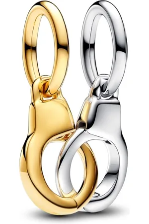 PANDORA Moments 925 Sterling Silver Charm with Gold Plating 763435C00