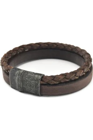 Josh Vintage herren Armband Braun 09264-BRA-VB/BROWN