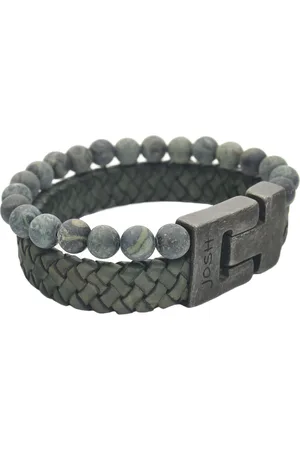 Josh Vintage herren Armband Grün 24966-BRA-VB/GREEN