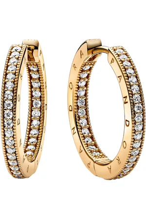 PANDORA Signature damen Ohrringe 585 Vergoldung 262738C01