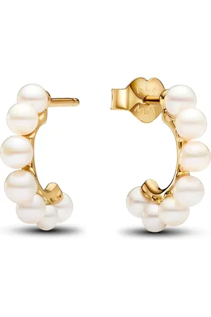 PANDORA Timeless damen Ohrknöpfe 585 Vergoldung 263179C01