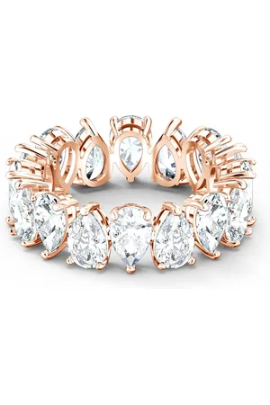 Swarovski Vittore Pear RoséGoldfarbene Ring mit Zirkonia Steinchen