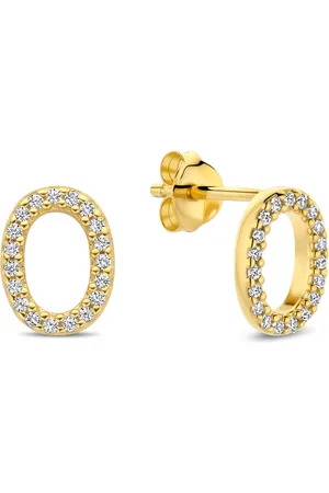 Parte Di Me | 925 Sterling Silver/Vergoldung Goldfarbenes Ohrknöpfe | Bibbiena Poppi | PDM36196