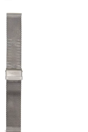 Mats Meier Mont Vélan Stalen Mesh Uhrband 22 Mm Silberfarbene MM40007