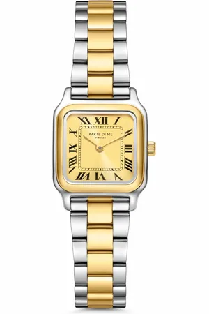 Parte Di Me Orologio rectangular ladies watch silver and gold coloured PDM09038