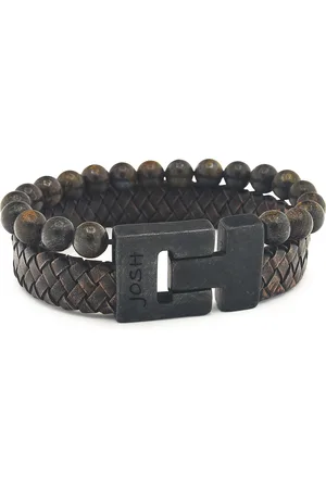Josh Brown Leder Bracelet 24966-BRA-VB/BROWN