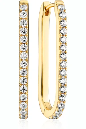 Sif Jakobs Capizzi 925 Sterling Silver Earrings with 18 Karat Plating SJ-E42211-CZ-YG