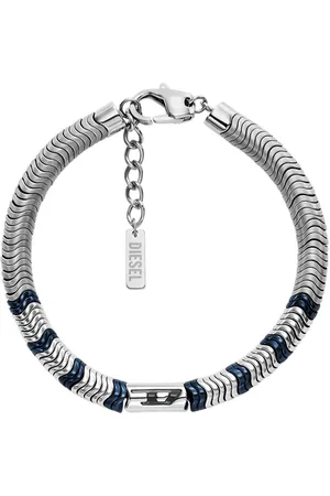 Diesel D Logo Silver Coloured Bracelet DX1572931