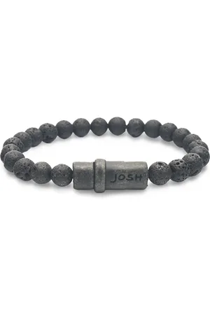 Josh Black Natural Stone Bracelet 09285VB/LAVA