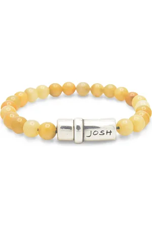 Josh Yellow Natural Stone Bracelet 09285SL/YLLW
