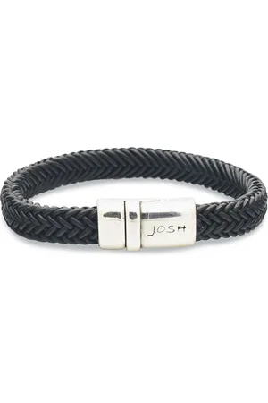 Josh Black Natural Stone Bracelet 09332SL/BLCK