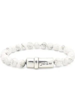 Josh White Natural Stone Bracelet 09285SL/WHIT