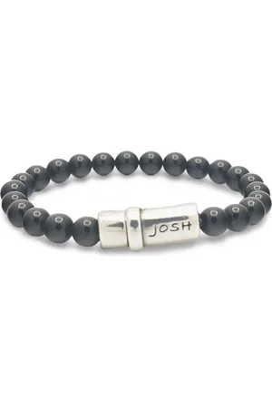 Josh Black Natural Stone Bracelet 09285SL/BLCK