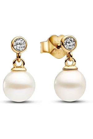 PANDORA Timeless damen Ohrknöpfe 585 Vergoldung 263153C01