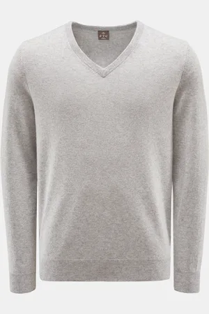 FTC Herren - Baby-Cashmere V-Neck Pullover