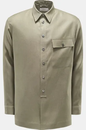 Agnona Herren - Leinen-Overshirt