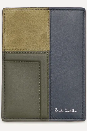 Paul Smith Herren - Kartenetui /navy/dunkelbraun