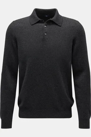 FEDELI Herren - Cashmere Strickpolo 