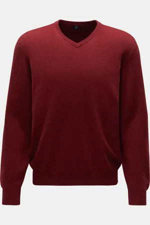 FEDELI Herren - Cashmere V-Neck Pullover 
