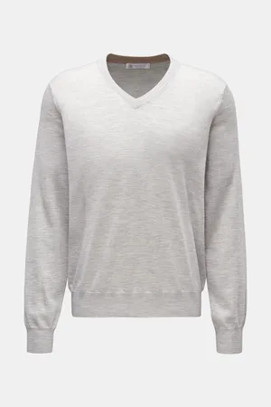 Brunello Cucinelli Herren - Feinstrick V-Neck Pullover