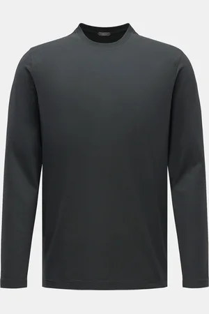 ZANONE Herren - Rundhals-Longsleeve