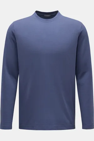 ZANONE Herren - Rundhals-Longsleeve