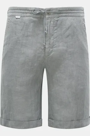04651/A TRIP IN A BAG Herren - Leinen-Bermudas 
