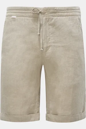04651/A TRIP IN A BAG Herren - Leinen-Bermudas 