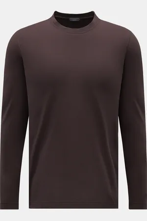 ZANONE Herren - Rundhals-Longsleeve