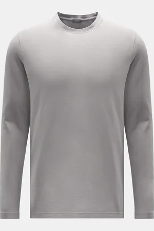 ZANONE Herren - Rundhals-Longsleeve