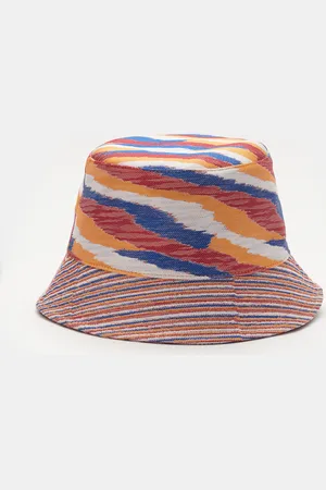 Missoni Herren - Bucket Hat /rot/blau gemustert