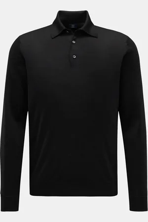 FEDELI Herren - Cashmere-Seiden-Strickpolo 