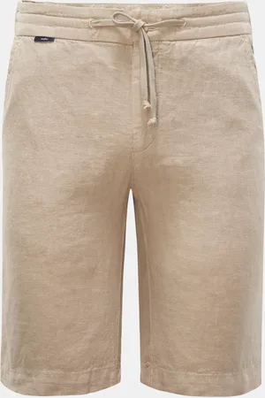 04651/A TRIP IN A BAG Herren - Leinen-Bermudas 