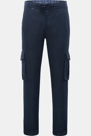 04651/A TRIP IN A BAG Herren - Leinen Cargo-Joggpants 
