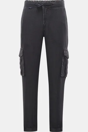 04651/A TRIP IN A BAG Herren - Leinen Cargo-Joggpants 