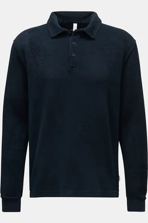 04651/A TRIP IN A BAG Herren - Frottee Longsleeve-Poloshirt