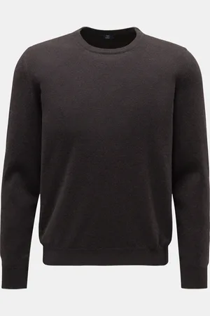 FEDELI Herren - Cashmere Rundhalspullover meliert
