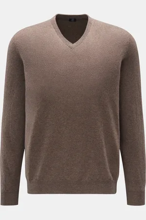 FEDELI Herren - Cashmere V-Neck Pullover