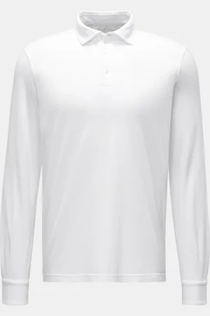 FEDELI Herren - Jersey Longsleeve-Poloshirt 