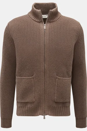 FILIPPO DE LAURENTIIS Herren - Strickjacke graubraun