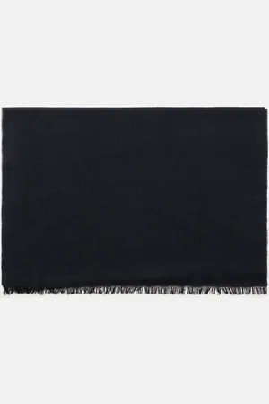 Cruciani Herren - Cashmere Schal schwarz/ gemustert