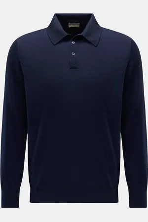 Cruciani Herren - Feinstrickpolo