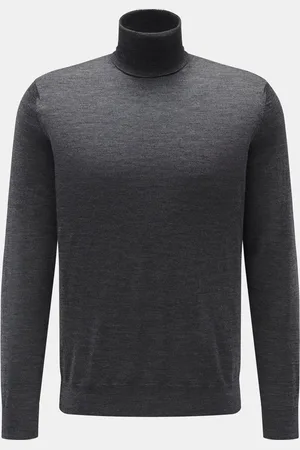 von Braun Herren - Merino Rollkragenpullover meliert