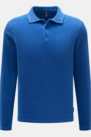 04651/A TRIP IN A BAG Herren - Frottee Longsleeve-Poloshirt